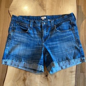 JCrew Stretch Denim Shorts Size 30